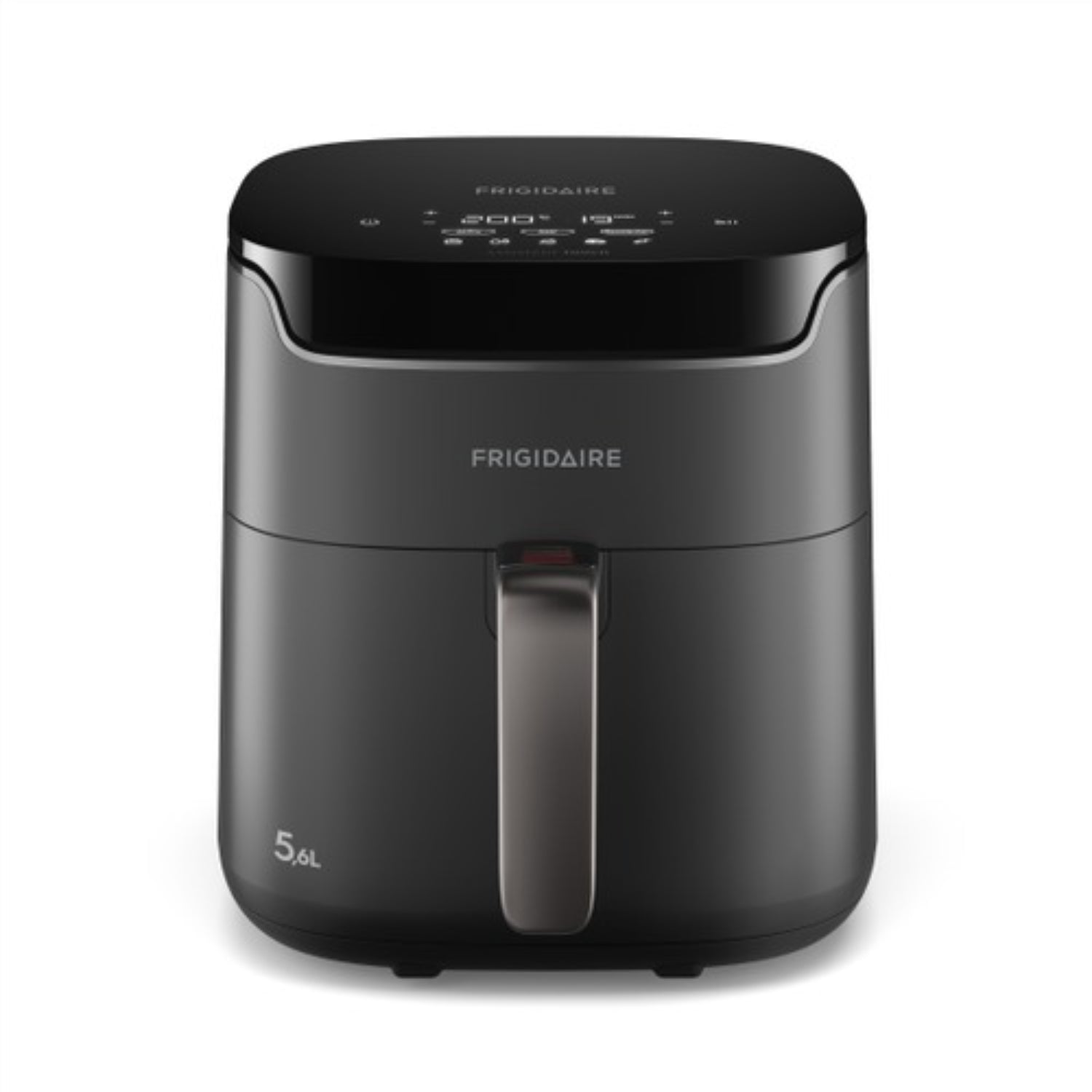 freidora de aire negra FAF45 vista frontal, cocina moderna